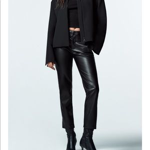 Zara faux leather pants